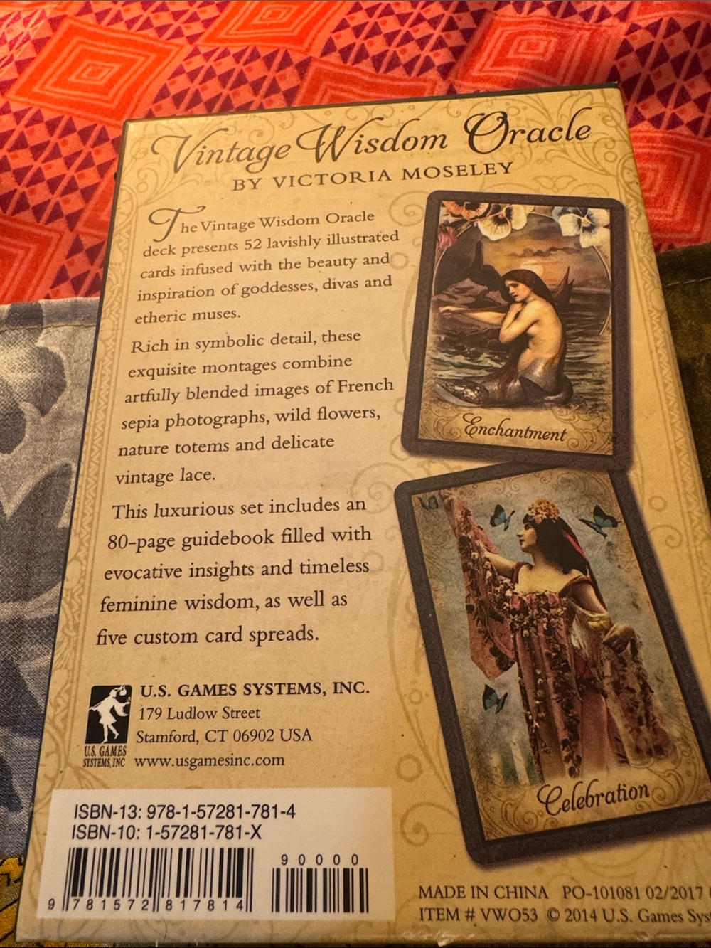 U.S. Games Vintage Wisdom Oracle Deck by Victoria Moseley - Picture 3 of 5